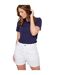 Womens/ladies Denim Jean Shorts White Be You-4