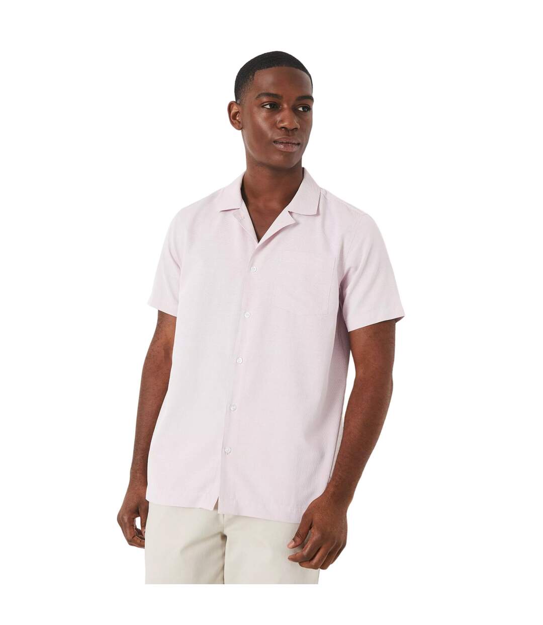 Chemise resort homme rose Maine