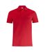 Unisex adult basic polo shirt red Clique