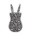 Maillot De Bain 1 Pièce Motif/style Floral Abstrait Sakari Femme Noir Blanc Cassé Floral Regatta-2