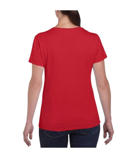 T-shirt Femme Rouge Gildan