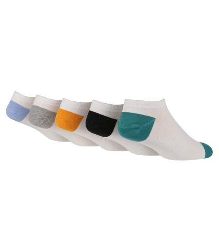 Wild Feet - 5 Paires Chaussettes Bambou pour Homme | Socquettes Basses Couleur