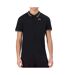 Polo noir homme kappa logo korpo-1
