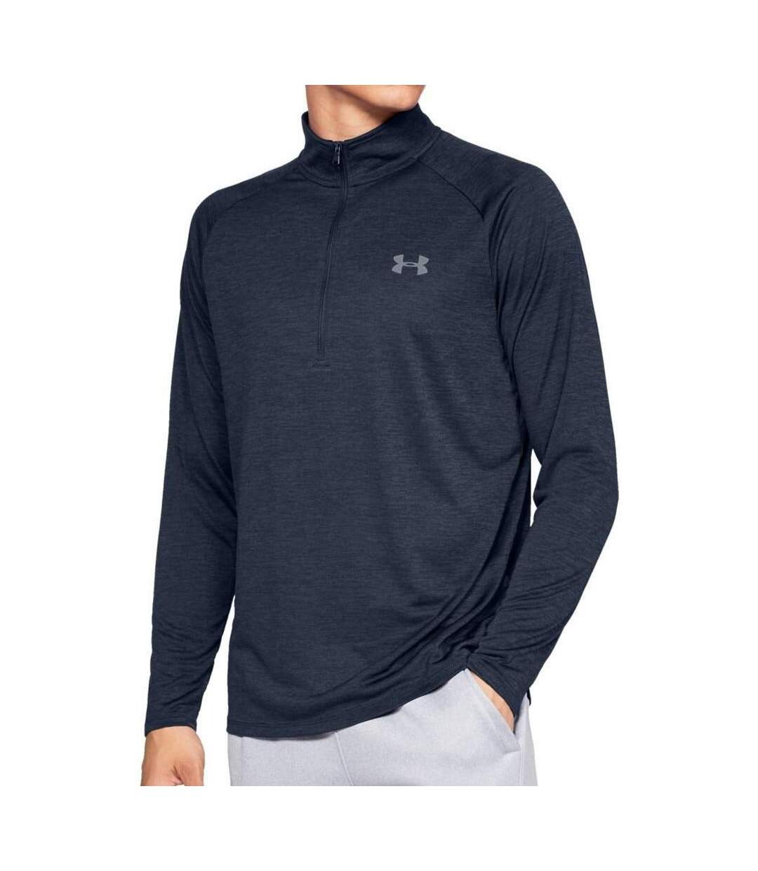 T-shirt Manches Longues Marine Homme Under Armour Tech 1/2 Zip - L-1