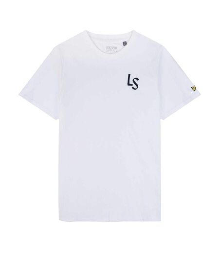 T-shirt Style Logo Ls Homme Blanc Lyle & Scott