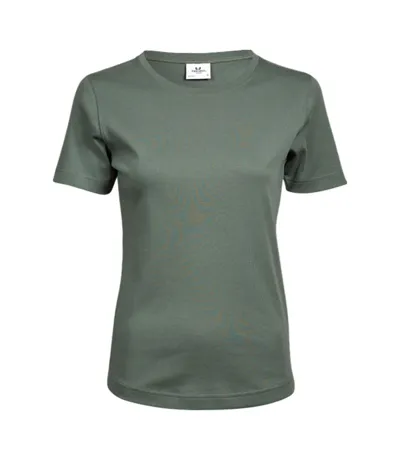 Womens/ladies Interlock T-shirt Leaf Green Tee Jays