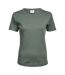 Womens/ladies Interlock T-shirt Leaf Green Tee Jays-1