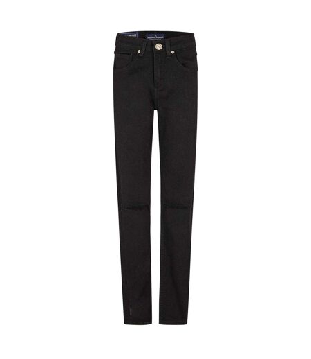 Mens Sos Ripped Skinny Jeans Black Criminal Damage