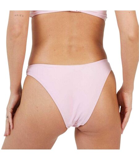 Womens/ladies Mid Rise Bikini Bottoms Pink Brave Soul
