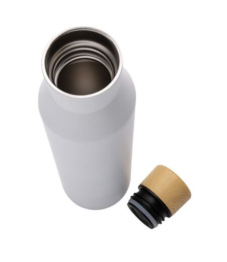 Gaia recycled stainless steel vacuum insulated 600ml water bottle one size white XD Collection