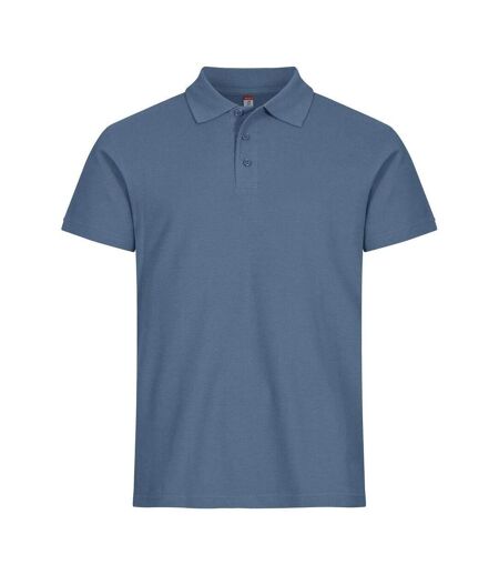 Polo Basic Homme Bleu Acier Clique