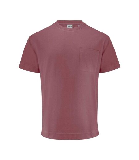 Unisex Adult Devons Pocket T-shirt Dusty Red James Harvest