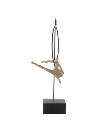 Gymnaste Cerceau sur Socle Gamma 55cm Beige & Noir