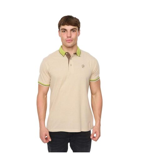 Polo Mettormoore Homme Blanc Cassé Crosshatch