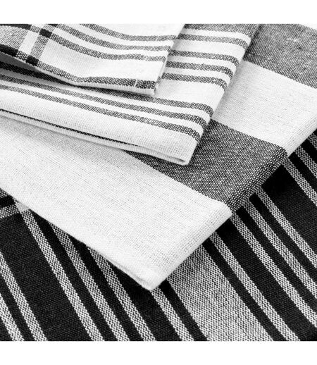 Lot de 3 Torchons Bayado 50x70cm Noir