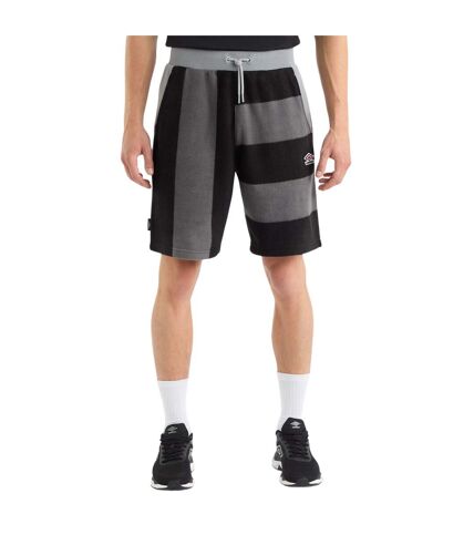 Mens multi stripe panelled shorts monument Umbro