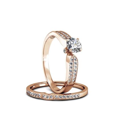 Bague Empress - Or Rosé et Cristal