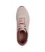 Mens Decorative Leather Air Cushioned Trainers Taupe Skechers-3