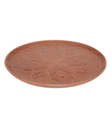 Lot de 6 Assiettes Plates Sienna 27cm Terracotta