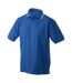 Unisex tipping polo royal blue/white James and Nicholson-1