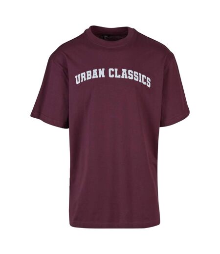 T-shirt College Homme Bordeaux Urban Classics