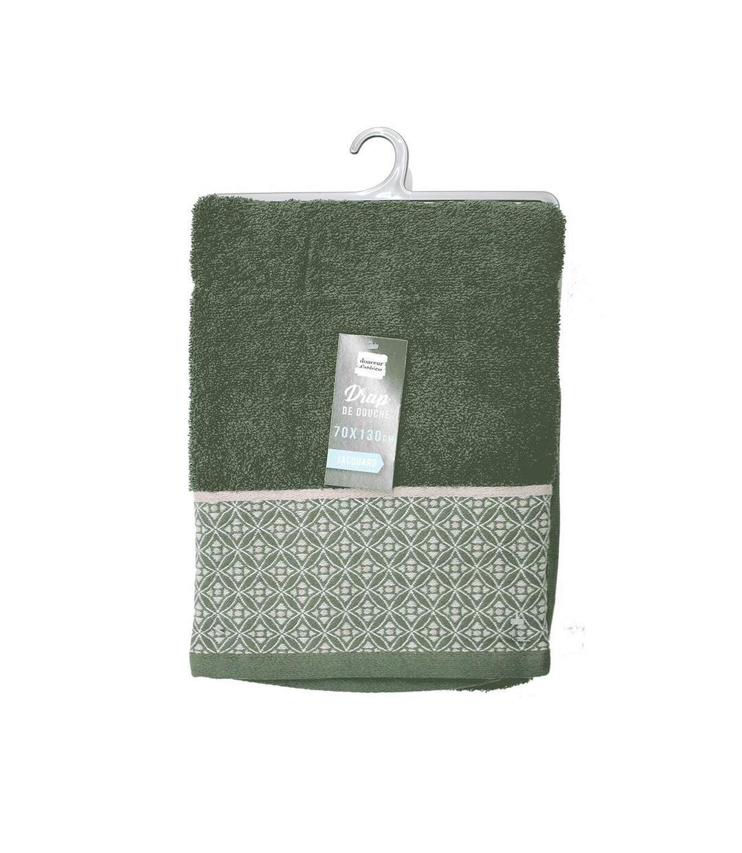 Drap de Douche Jacquard Belina 70x130cm Kaki-5