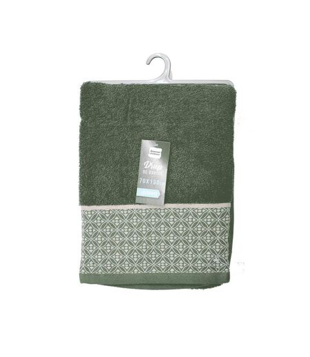 Drap de Douche Jacquard Belina 70x130cm Kaki