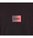 Mens Danotop Gradient Logo Ribbed Sweatshirt Black Hugo-2