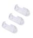 Pack Of 3  Unisex Adult No-show Socks  White New Balance-2