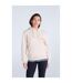 Womens/ladies Maya Organic Hoodie Cream Animal-1
