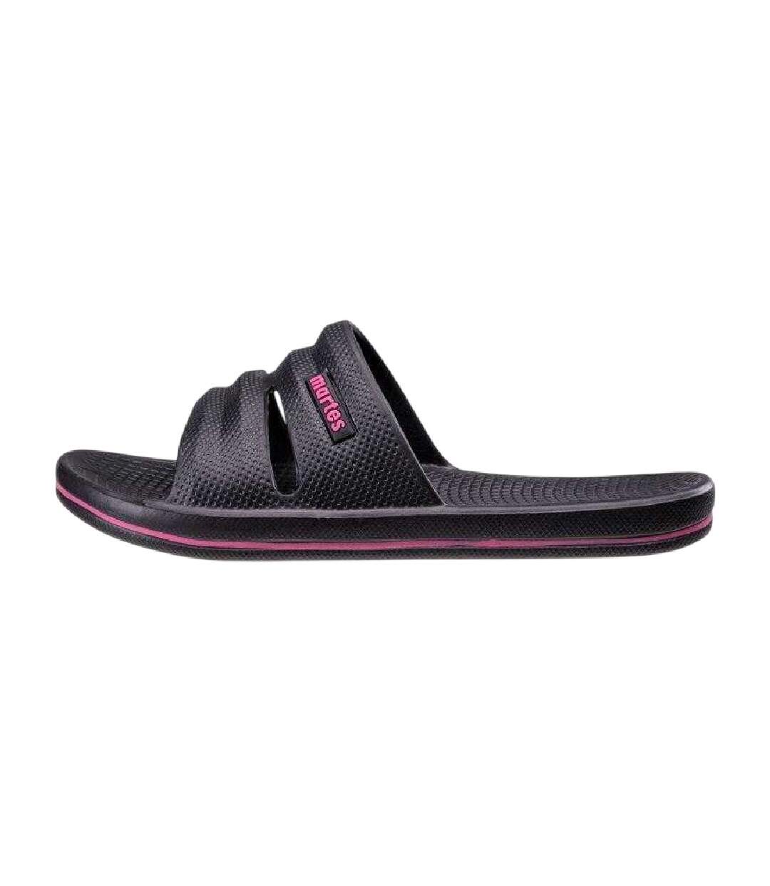 Womens/ladies Vedi Slides Black Martes Essential-2