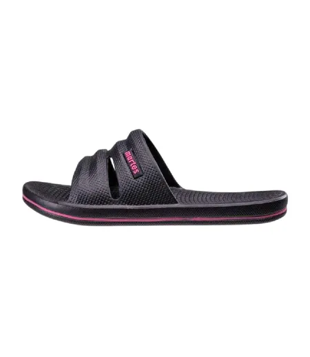 Womens/ladies Vedi Slides Black Martes Essential
