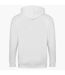 Mens full zip hoodie arctic white Awdis