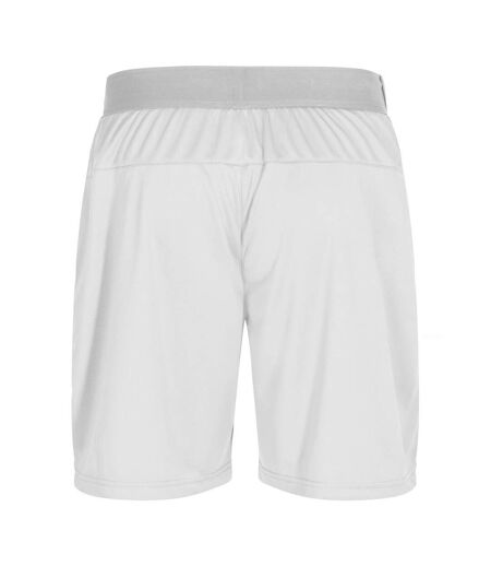 Unisex adult plain active shorts white Clique
