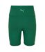 Womens/ladies Train Cycling Shorts Vine Green Puma-2