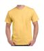 Mens heavy cotton t-shirt yellow haze Gildan