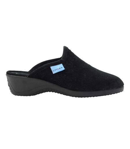 Chaussons Mules Audrey Femme Noir Lunar