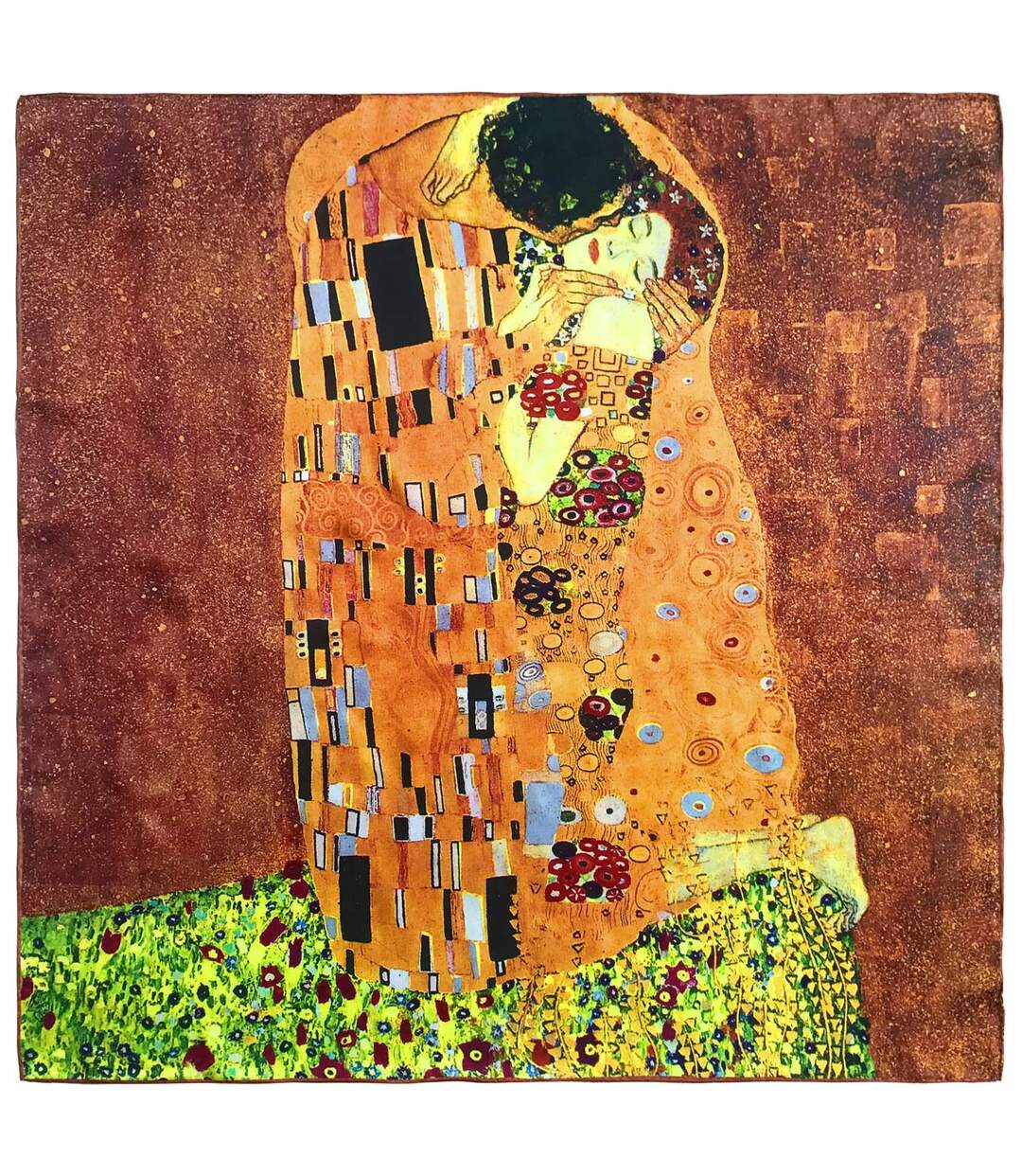 Carré de soie Klimt 'Le Baiser' Original-1