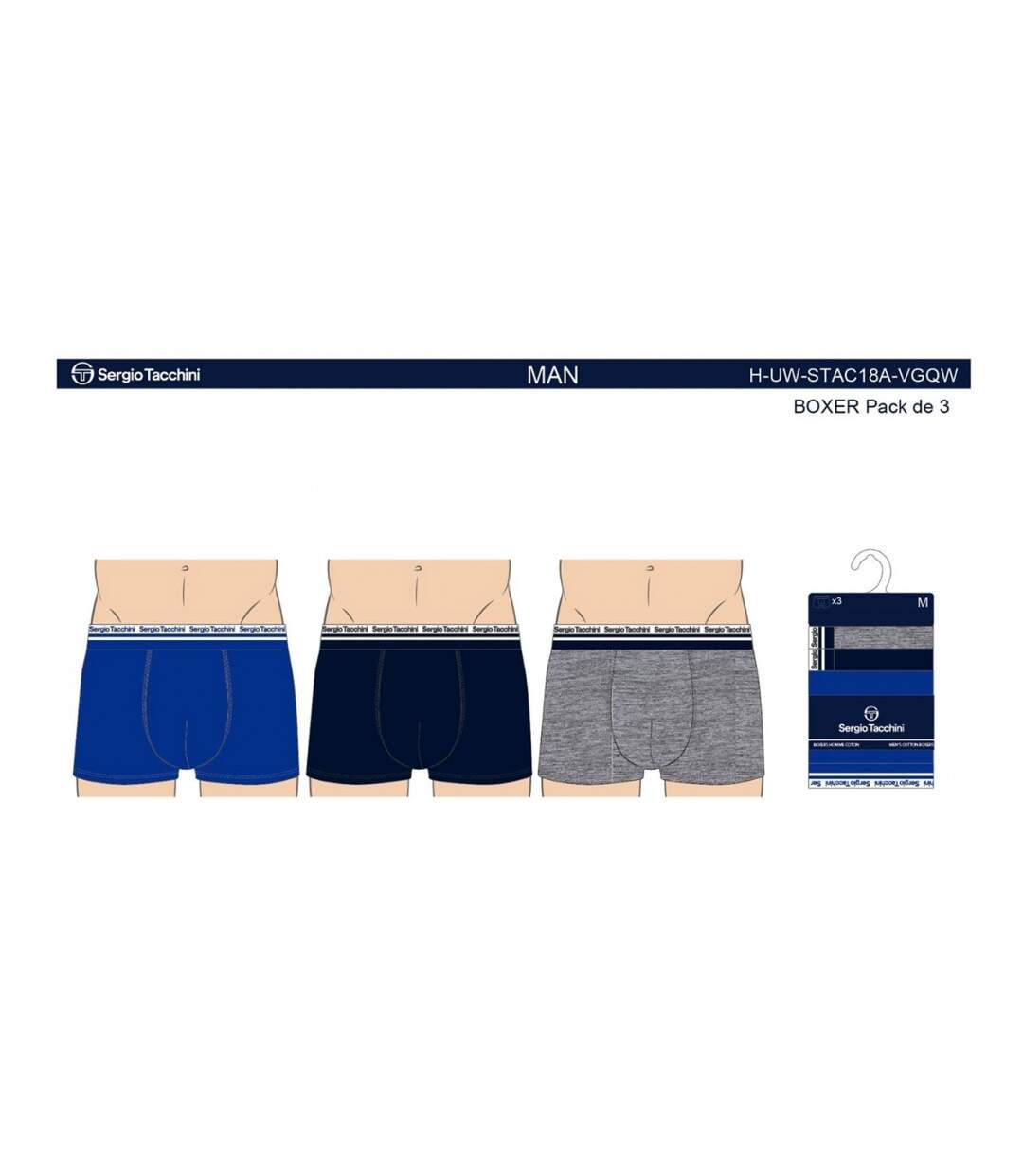 Boxer SERGIO TACCHINI - Pack de 3-3