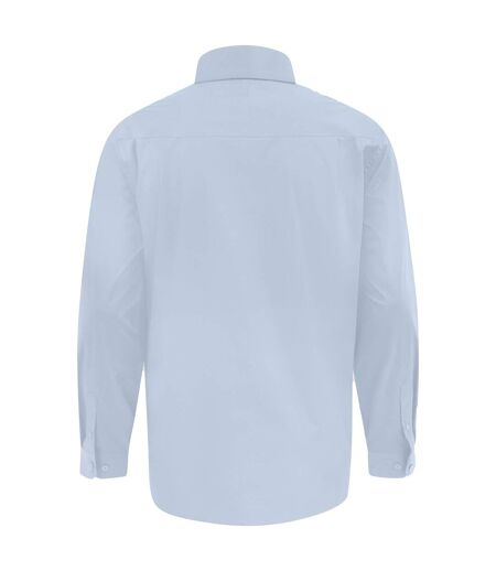 D555 Chemise Extensible Manches Longues Oliver Homme Bleu Ciel Duke