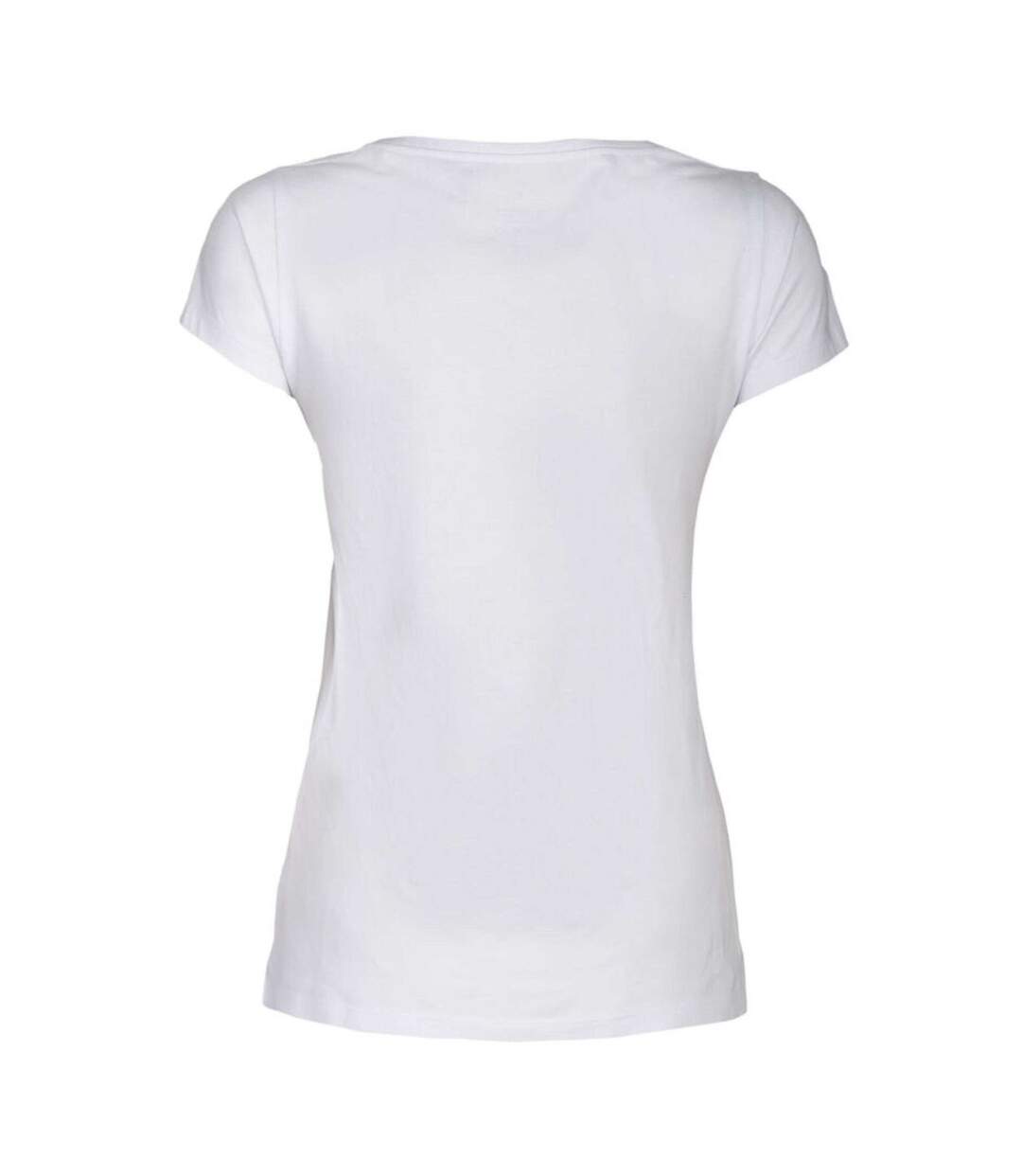 Womens/ladies Whailford V Neck T-shirt White James Harvest-2