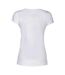 Womens/ladies Whailford V Neck T-shirt White James Harvest-2