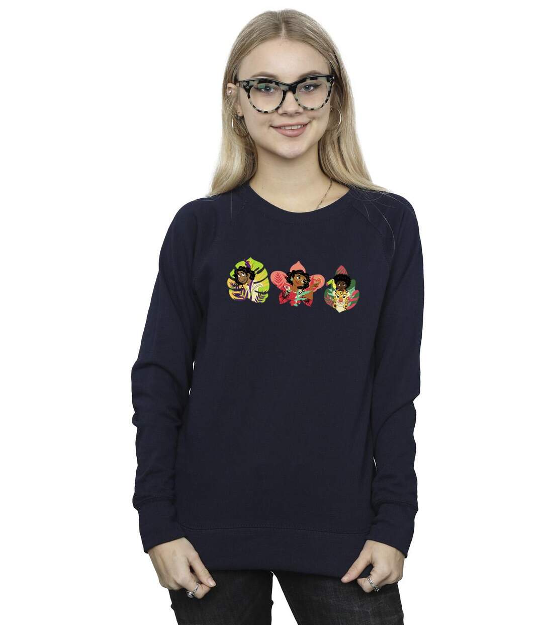 Disney Womens/Ladies Encanto Family Line Sweatshirt (Bleu marine) - UTBI16947-2
