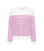 Sweat blanc/fushia femme only bine-1