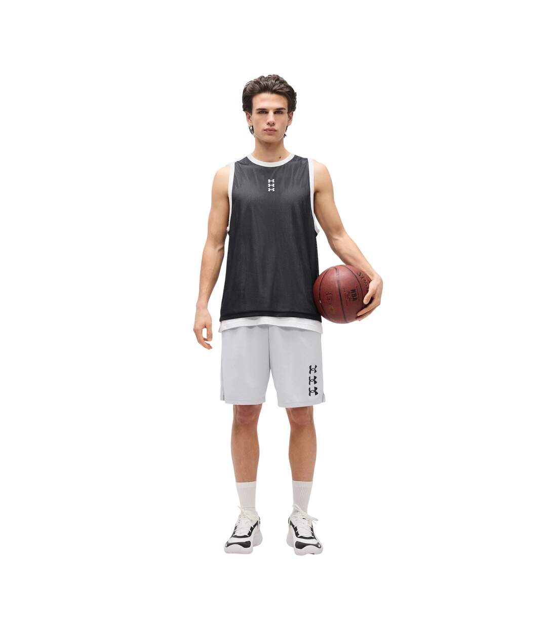 Mens Basketball Jersey Black White Under Armour-4