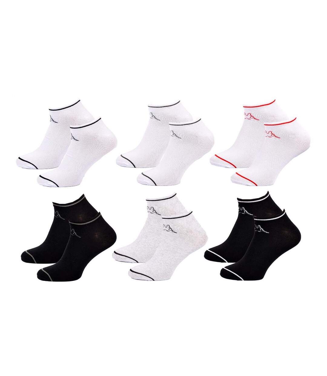 Chaussettes KAPPA SNEAKER - Pack de 6 pcs 5447-1