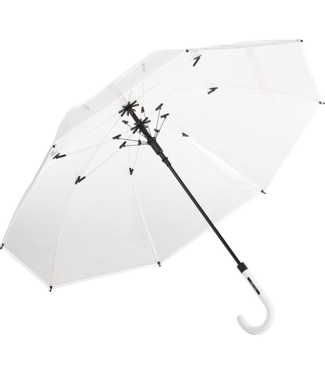 Parapluie canne transparent - FP7112 - bord blanc-1