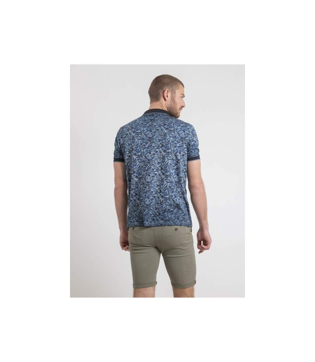 Polo manches courtes pur coton motifs PEPITONG-2