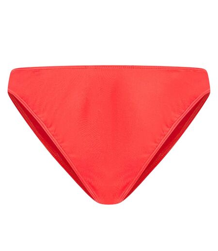 Womens/ladies Mid Rise Bikini Bottoms Red Brave Soul