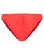 Womens/ladies Mid Rise Bikini Bottoms Red Brave Soul-3